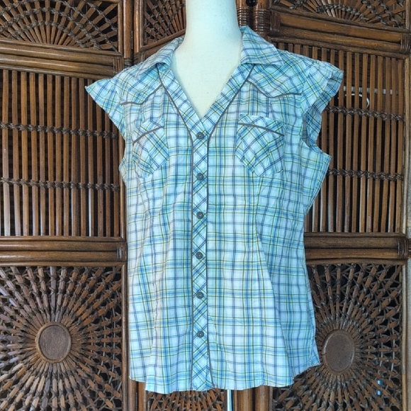 Columbia Tops - COLUMBIA Western Plaid Shirt - XL - NWOT